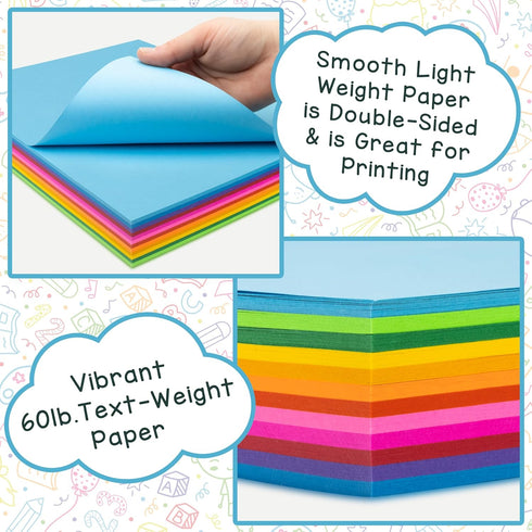 Hygloss Fuchsia Colored Paper, 24 lb, 89 gsm, Acid-Free, 11x17-Inch, 90 Sheets