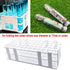 Plastic Test Tube Rack 2 Pack, 60 Holes Lab Holder for 17mm and Below Test Tubes, Detachable