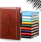 Estune 10 Pack Lined Journal Notebook A5 Tree of Life Hardcover Leather Journal with 10 Pen, College Ruled Notebook for