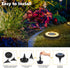 2-in-1 8 Pack) Flacchi Solar Lights Outdoor Waterproof - Solar Powered Ground Lights Outdoor Solar Disk Light Landscape