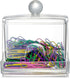Officemate Clear Self-Dispensing Paper Clip Holder w/250 Assorted Color Paper Clips (93697)