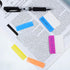 JOVITEC 400 Pieces Sticky Index Tabs, 20 Sets, 2 Inch Colored File Folder Tabs, Writable and Repositionable Labels