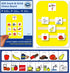 Snack Choice Board – Premium Durable Plastic Visual Schedule for Kids, 16 Autism Communication Cards