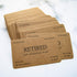 RXBC2011 Retired Business Cards, Kraft Paper Funny Retirement Gift (Pack of 50/No Case) for Retired Men and Women