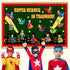 Super Themed Hero Bulletin Board Decoration Set, DIY Photo Crafts for Hero School Classroom Decor