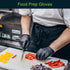 FifthPulse Black Vinyl Disposable Gloves - Powder and Latex Free Medical Exam Gloves