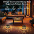 2 Pack 2 Solar Lanterns Waterproof Outdoor Decor: Hollow Out Retro Metal Solar Lights - Unique Gardening Gifts