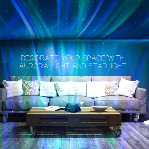 33 Northern Galaxy Light Aurora Projector with Light Effects, LED Star Projector for Bedroom Nebula Lamp, Remote
