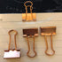 Binder Clips, Small Metal Clamp, Rose Gold, 0.75 inch / 19 mm, 20 PCS