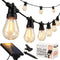 Brightech Ambience Pro Solar Powered Outdoor String Lights -27 ft Commercial Grade