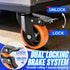 4 Inch Set 4, 2400LB, Caster Wheels, Caster of Dual Locking PU Casters Swivel Casters for Furniture, Workbench & Tool