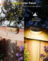 50ft,15 Lighting,IP67 Solar Fence Lights with Remote Control Multi Colors Solar Powered Outdoor Step Waterproof Led