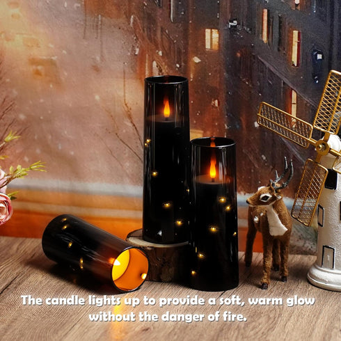 9 kakoya Flameless LED Candles with Timer Pc Flickering Flameless Candles for Romantic Ambiance and Home Decoration