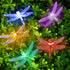 25.9 8 20 FT Dragonfly Solar String Lights, Modes Waterproof Multicolor Lights Outdoor, LED Solar Powered Dragonflies