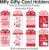 Set 8 Big Dot of Happiness Assorted Happy Valentines Day - Valentine Hearts Party Money and Gift Card Sleeves - Nifty