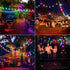 8 7M/24Ft, 50 Solar Powered Crystal Ball Lights - Modes, LED, Waterproof for Outdoor Patio, Garden, Yard & Wedding