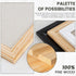 Bulletin Board Cork Board with Linen, 100% Wood Framed 30" x 20" Wall Mounted Picture Board