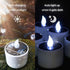 6 Pack Cool White Solar Powered Flameless Tealights, Rechargeable Outdoor Waterproof LED Flickering Electric Solar Tea