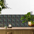25Pcs Peel&Stick Mosaic Wall Tile Transfers for Home Decor, 4x4inch Waterproof Vinyl Splashback Sticker Tile Decal