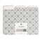 U Brands Moroccan File Folders, Office Supplies, 1/3-Cut Tabs in Assorted Positions, Letter Size, Black and White, 9