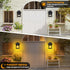 BESMYJ 3 IP65 Solar Porch Lights Outdoor, Solar Wall Lanterns with Modes Motion Sensor & Waterproof, Dusk to Dawn LED