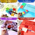 LEOBRO 4 PCS Plastic File Folders - A4 Size Document Holders with Snap Closure, Clear Envelopes Organizer