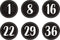 Spot On Floor Markers, Modern Farmhouse Numbers 1-36, 4" (TCR77531)