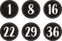 Spot On Floor Markers, Modern Farmhouse Numbers 1-36, 4" (TCR77531)
