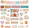 Boho Bulletin Board Decorations, 30Pcs Retro Classroom Decor with Inspirational Affirmation Daisy Floral Signs