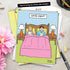 NobleWorks - 1 Humorous Anniversary Greeting Card with Envelope, Large 8.5 x 11 Inch, Couples in Bed Cartoon