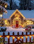 C7 25FT, C7 27 Bulbs, Clear Christmas Lights Outdoor Patio String Lights with Warm White Vintage Christmas Tree Lights