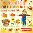 Pasimy 102 Pcs Fall Pumpkin Bulletin Board Classroom Decorations, Autumn Thanksgiving 3D Scarecrow and Honeycomb