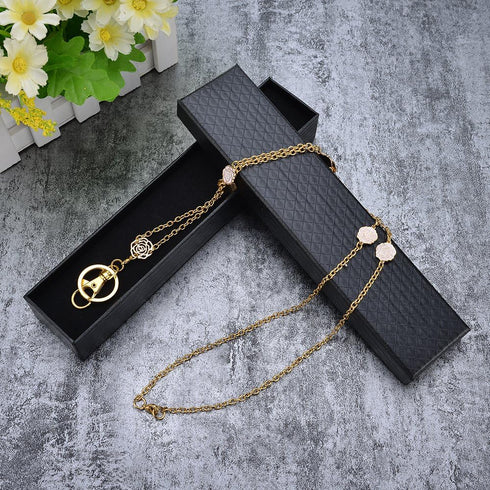 ID Lanyard for Women, Perfect for Employee Badges and Keys, Stainless Steel Chain for Nurses and Teachers