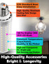 E26 200W Equivalent LED Corn Light Bulb, Non-Dimmable, 3000lm 4000K Natural White Bright, E26/E27 Medium Base, 1 Pack