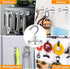 MIKEDE Heavy Duty Magnetic Hooks, 150Lbs+ Super Strong Neodymium Earth Magnets with Hook for Hanging - 4 Pack