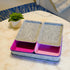 Welaxy Lidded Felt Drawer Organizer Trays with Lids, Desktop Storage Bins for Crafts, Office Supplies, 3-Pack (Light
