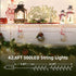 32.8Ft 500LED Fairy Lights Plug in Warm Christmas Wreath Twinkle Lights with Timer Waterproof Remote Firecracker