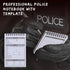 Teling 12 Pcs Public Safety Police Field Interview Notebook, 70 Sheets/140 Pages for Law Enforcement Officers