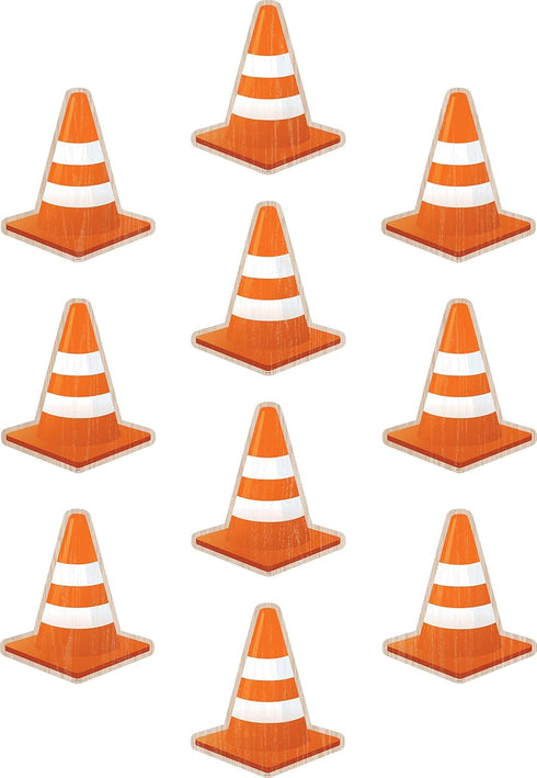 Teacher Under Construction Cones Accents
