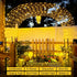 4 Pack 33ft 100 8 QITONG Solar Fairy Lights, Each LED Warm White Christmas Light Outdoor Waterproof, Modes Silver Wire