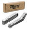 AMERICAN MUTT TOOLS 2pc Straight and Angled Feeler Gauge Set, Inch and Metric Gauges for Automotive Measurement