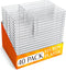 Beezort 40 PCS Clear Drawer Organizer Set, BPA-Free PET Plastic Trays with Non-Slip