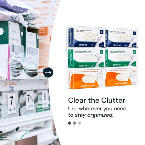 Glove Holder for Wall Mount - Durable Acrylic Glove Box Holder for Disposable Gloves, Clear Dispenser