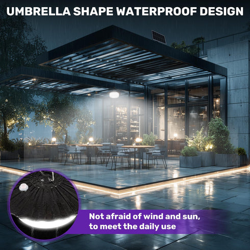 VOPHICHO 244 360 5 (1) Solar Shed Light Outdoor Indoor, Upgrade LED Lighting Motion Sensor Pendant Light, Waterproof