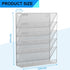 Wall File Organizer Holder, Mesh Hanging Paper Document Holder, Vertical 6 Pocket Tier