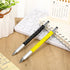 Chinco 48 Pcs Multi Tool Ballpoint Pen, 6 in 1 Pen for Men Dad with 48 Pcs Black Ink Refills