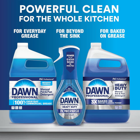 Commercial 1 Dawn PRO Manual Pot and Pan Detergent, Dish Soap Liquid for Dishwashing by Hand, Bulk Concentrate for Use