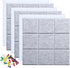 Large 11.8"x11.8" Felt Board Tiles, Pack of 6 with 30 Push Pins, Notice Boards for Home Office Kitchen