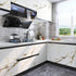 LACHEERY Thick White Marble Contact Paper for Countertops, Waterproof Peel and Stick Wallpaper 15.8"x80"