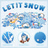 Winter Bulletin Board Decorations for Classroom with Christmas Snowflake Snowman Penguin Cutouts for School Decor
